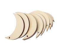 GATHINESS Material para Manualidades DIY de Madera de Tilo 10 Piezas Forma de Luna Ligero y Fácil de Transportar para Modelo de Diorama Paisaje de Mesa de Arena