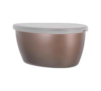 GATHINESS Molde para Hornear Pasteles de 320ml con Tapa, Diseño Multifuncional de Acero al Carbono y Silicona, Apto para Horno y Microondas