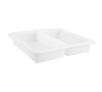 GATHINESS Molde Rectangular para Cemento Estilo Ladrillo Holandés de Plástico Reutilizable Blanco 30x28x5 Cm para Pavimentos y Decoración Exterior de Jardín