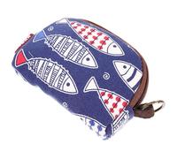 GATHINESS Monedero Japonés Compacto para Mujer y Adolescentes, Bolso Pequeño de Tela Diseño de Concha, Organizador de Accesorios para Uso Diario y Viaje Varios Estilos