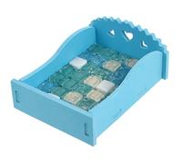 GATHINESS Nido para Hámster de Tamaño Medio Azul Cristal Cama Refrescante de Verano para Mascotas Pequeñas Esterilla Lavable y Portátil para Enfriamiento y Descanso Seguro