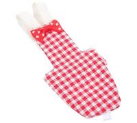 GATHINESS Pañal Reutilizable para Pájaros Pequeños, Ropa de Pájaro de Vuelo en Talla M, Diseño de Tela Roja a Cuadros, Lavable y Cómodo para Loros, Periquitos y Cacatúas