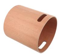 GATHINESS Papelera de Escritorio de Madera Estilo Japonés para Oficina Gran Capacidad, Desmontable y Fácil de Limpiar, Diseño Rectangular Minimalista Color Caqui