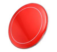 GATHINESS Parches de Doble Capa Rojo de 14 Pulgadas para Caja y Bombo, Material Plástico y Metal, Rendimiento Sensible y Resistente al Desgaste para Estudio y Escenario