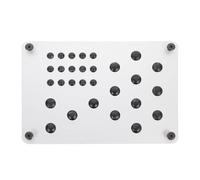 GATHINESS Pedal para Coche de Aleación de Aluminio Blanco Antideslizante y Resistente al Desgaste Tornillos, Adecuado para Vehículo y Uso Seguro en Carretera