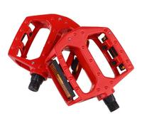 GATHINESS Pedales de Bicicleta de Aleación de Aluminio Rojos Rodamiento de Bola Simple Par de Pedales Resistentes para Ciclismo Urbano Montaña y BMX Accesorio Duradero y Ligero para