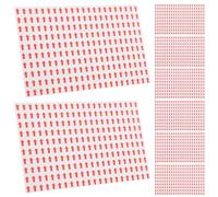 GATHINESS Pegatinas de Advertencia Flecha Roja Autoadhesivas, 80 Piezas, Tamaño Mediano, Ideales para Control de Calidad y Reparación de Productos
