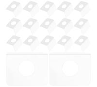 GATHINESS Pestañas Adhesivas Transparentes para Colgar de Pvc, Autoadhesivas Fuertes, Tamaño 35x22 Mm, Paquete de 500 Unidades, para Exhibición y Organización en Tiendas y Hogar