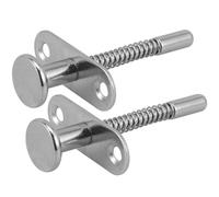 GATHINESS Pestillos de Resorte para Muebles de Hierro, 2 Piezas, Fáciles de Instalar, Flexibles, Ideales para Gabinetes y Armarios de Color Plata