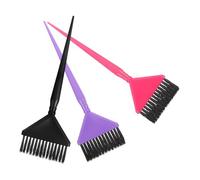 GATHINESS Pinceles para Teñir el Cabello Material PC Negro Juego de 3 Uso Cómodo y Aplicación Precisa Color Aleatorio para Salón Profesional y Personal DIY