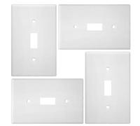 GATHINESS Placa de Cubierta para Interruptor de Luz de Pc, 4 Piezas, Diseño Sencillo y Fácil de Mantener para Protección y Decoración de Paredes