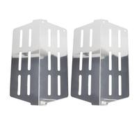 GATHINESS Plancha para Barbacoa de Gas de Acero Inoxidable 2 Piezas Calentamiento Uniforme y Resistencia a Altas Temperaturas para Cocina Exterior