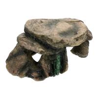 GATHINESS Plataforma para Tortugas de Resina Cueva y Refugio Decorativo | Reptiles y Mascotas, Forma de Cueva, Sirve para Descansar, Jugar y Criar, Adorno de Escritorio