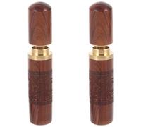 GATHINESS Porta Agujas de Madera Marrón para Manualidades y Bordado, Caja Costurero Ligero Gran Capacidad, Set de 2 Piezas para Almacenar Agujas de Cruz y Costura