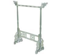 GATHINESS Porta Pinceles de Caligrafía Estilo Chino Vintage Diseño de Doble Línea y Ganchos Colgantes, Práctico y Fácil de Instalar para Amantes la Caligrafía