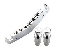 GATHINESS Puente de Guitarra en Aleación Plata en Forma V para Guitarra Clásica y Acústica Sonido Estable E Instalación Fácil