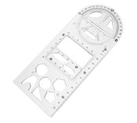 GATHINESS Regla Geométrica Multifuncional Plantilla Versátil para de Plástico para Dibujo y Medición en Escuela y Oficina