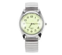 GATHINESS Reloj Digital Banda Elástica de Acero Inoxidable para Personas Mayores Espejo Orgánico y Diseño Cómodo para Uso Ocasiones