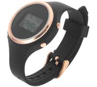 GATHINESS Reloj Electrónico Nocturno para Estudiantes, Negro, 12/24 Horas | Silicona, Aleación, Acrílico y Acero Inoxidable, Resistente al Agua, Cronómetro, para Nadar y Escalar