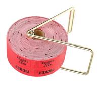 GATHINESS Rollo de Boletos para Rifa en Papel Rojo con Soporte de Hierro, Entradas para Eventos y Sorteos Escolares, Ahorro de Espacio y Fácil Almacenamiento