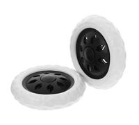 GATHINESS Ruedas Resistentes Negras para Carrito de Compras y Carros de Mano, 2 Unidades, Accesorio Giratorio para Carritos Portátiles y Uso en Traslado de Carga