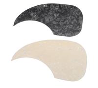 GATHINESS Set de 2 Protectores para Guitarra Acústica Folk, Placas Autoadhesivas en Forma de Gota de Agua Resistentes a Arañazos, Compatibles Guitarras de 40/41 Pulgadas, para Uso en