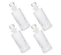 GATHINESS Set de 4 Botellas de Aromaterapia de Vidrio de 150ml, Vacías y Versátiles para Fragancias, Decoración Moderna y Purificación del Aire Hogar