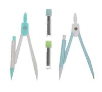 GATHINESS Set de 4 Brújulas Escolares Portátiles de Hierro y Plástico Caja de Recambio, Ideales para Dibujo en Aulas y Uso en Colegios