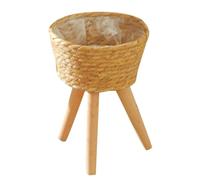 GATHINESS Soporte para Plantas Suculentas Macetas Decorativas Interior, Estante de Madera Rústico para Plantas de Interior Que Ahorra Espacio y Ordena el Hogar
