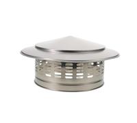 GATHINESS Tapa de Chimenea Tapa de Lluvia para Conducto de Chimenea 220mm Acero Inoxidable Plata a Prueba de Lluvia Reduce Obstrucciones Ventilación para Techo