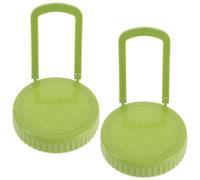 GATHINESS Tapa de Germinación Soporte para Alfalfa 2 Piezas Tapa de Colador de Plástico Verde para Tarro Mason de Boca Ancha Compatible Tarros de Cristal, para Cocina y Balcón
