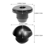 GATHINESS Tapón de Aceite hidráulico para Gato de Piso, tapón Plano de Goma, 6 Piezas, Ajuste Universal, fácil instalación para Gato Horizontal y llenado de depósito