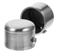 GATHINESS Tapones para Barra de Cortina, 2 Piezas de Metal Galvanizado, Accesorios para Colgar Cortinas en Interiores