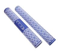 GATHINESS Tubo de Almacenamiento de Pergamino Azul y Blanco, Caja Extensible de Papel para Obras de Arte, Soporte para Pinturas y Caligrafía, Contenedor Resistente para Transporte y Archivo