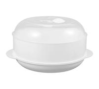 GATHINESS Vaporera para Cocinar al Vapor de Plástico con Tapa Transparente Redonda y Cesta para Drenar, Recipiente Práctico Varios estilos en Microondas y Hogar Varios estilos