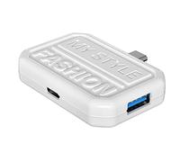 Gathukila Adaptador de concentrador USB C tipo C a adaptador USB 3.0 compatible para laptop, accesorios de PC, divisor de teléfono inteligente-A
