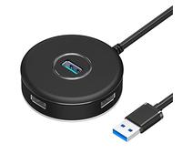 Gathukila Hub USB de 4 puertos USB 3.0 USB 3.0 HUB con puerto de alimentación USB para computadora USB 3.0 divisor USB