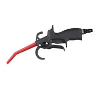 Gatillo de pistola de aire con boquilla de nailon y metal para compresor neumático, diseñado para eliminar el polvo y los desechos de espacios reducidos