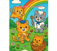 Gatinho Divertido - Livro de Colorir para Crianças: Para Meninos e Meninas de 2 a 4 Anos - Atividades Simples com Animais Fofos