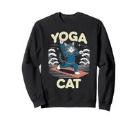 Gatito Aeróbico Gato Yoga Sudadera