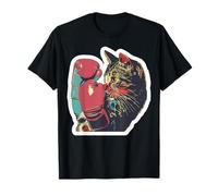 Gatito De Boxeo Cool Boxer Cat Boxing Gloves and Cats Lovers Camiseta