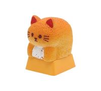 Gatito de resina para llaves de pan para teclados mecánicos, bonito diseño agrega a su área de trabajo o teclado para juegos, gatitos amantes de la llave de regalo para la diversión