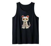 Gatito Día de Muertos Halloween Arte Popular Gato Día Muertos felino Camiseta sin Mangas