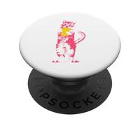 Gatito (gato) en un teléfono celular PopSockets PopGrip Intercambiable