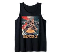 Gatito Gold Panner Prospector Cat Gold Mining Camiseta sin Mangas