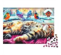Gatito in Cottage 1000 Piece Fotos Bonitas Puzzle De Madera - Juego Mental, Decoración Hogar, Relajación & Diversión Edugatoiva (Puzzle Familiar)