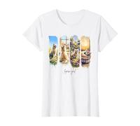 Gatito lindo mascota acuarela LaPerm Cat Camiseta