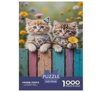 Gatito Lindo Rompecabezas Imposible,desafío for Adults Animaleses Entretenimiento Creativo 1000 Piezas Obra De Arte De Juego De para Adultos, Regalos A Partir De 14 Años 70x50cm/1000pcs