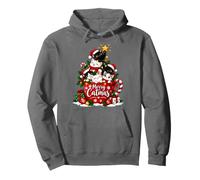 Gatito navideño para Amantes de los Gatos, Gatitos Lindos Feliz Catmas Holiday Kitty Sudadera con Capucha