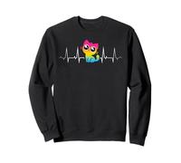 Gatito Pansexual Kawaii con Latido y Ojos Grandes Sudadera